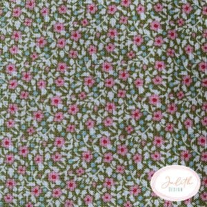 Tilda Blumenstoff Brie Green zum Nähen und Patchworken