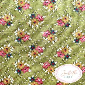 Tilda Blumenstoff Frida Lime aus der Creating Memories Kollektion