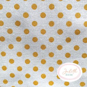 Tilda Stoff mit Punkten Polkadot yellow aus der Creating Memories Kollektion zum Nähen und Patchworken